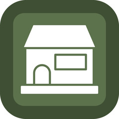 Poster - Store Glyph Green Box Icon