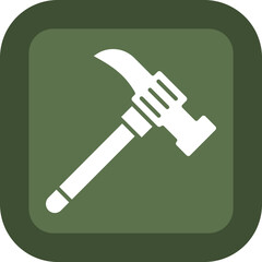 Wall Mural - Hammer Glyph Green Box Icon