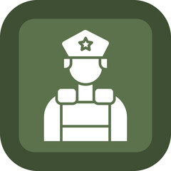 Sticker - Riot Police Glyph Green Box Icon