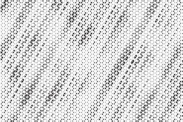 Fototapete - Triangle Shapes Vector Abstract Geometric Technology Oscillation Wave Isolated on Light Background. Halftone Triangular Retro Simple Pattern. Minimal 80s Style Dynamic Tech Wallpaper