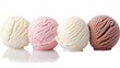 © วรุตม์ ไชยรัตน์ - Set of four various ice cream balls or scoops