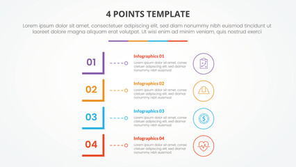 Wall Mural - Step of business timeline infographic for data business visualization element background template