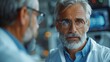 © svastix - A scientist with glasses and a white coat, appearing focused and contemplative, stands in a high-tech laboratory, reflecting scientific curiosity and dedication to research.