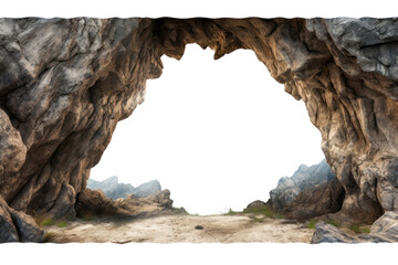 Sticker - PNG Cave as border outdoors nature rock.