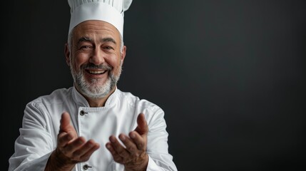 Chef ready to present the best of his cuisine