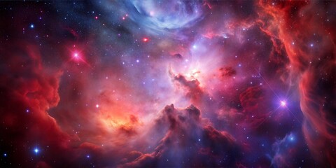 Wall Mural - colorful nebula in outer space