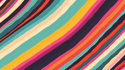 Poster - A bold and vibrant striped pattern adds energy and excitement, making a striking and stylish statement.