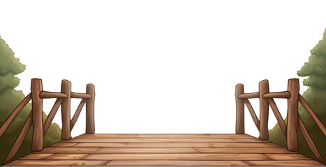 Sticker - PNG Wooden bridge architecture outdoors deck.