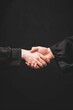 © Zireael - Professional Handshake against Black Background - Business Agreement Concept. Book cover design