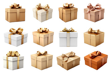 Wall Mural - Gift box png cut out set