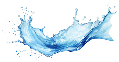 Canvas Print - PNG Water splash refreshment splattered.