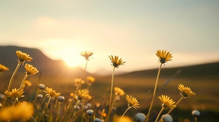 Canvas Print - field in sunshine 