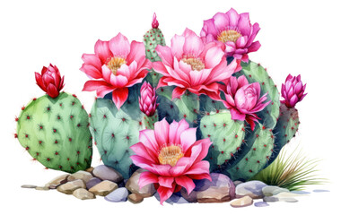 Wall Mural - PNG Cactus flower plant inflorescence.