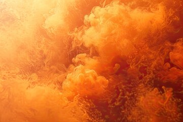 Wall Mural - A very orange and hazy smokey background