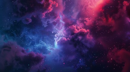 colorful nebula galaxy space background with stars and smoke, fantasy universe digital illustration