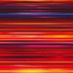 Canvas Print - Vibrant Multicolor Horizontal Stripes Create Unique Digital Abstract Art