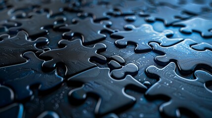 Wall Mural - a close up of a puzzle piece