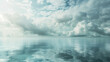 © GrayFrog - Cloudy sky with reflection in calm lake