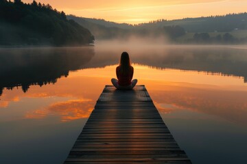 Canvas Print - Serenity on the Lake Shore