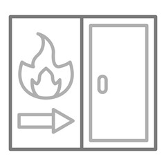 Poster - Fire exit Icon