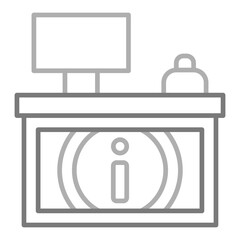 Sticker - Information Desk Icon