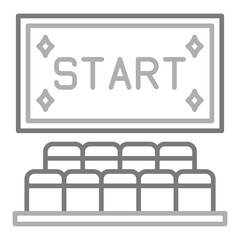 Sticker - Movie start Icon