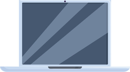 Poster - Sleek and modern laptop is open with a blank screen, ready for your message or design