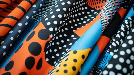 Poster - Polka dots mixed with stripes, florals, or geometric shapes create a unique, eye-catching design.