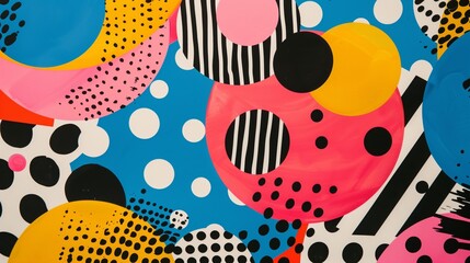Poster - polka dot patterns add a playful, whimsical look and timeless charm to graphic design.