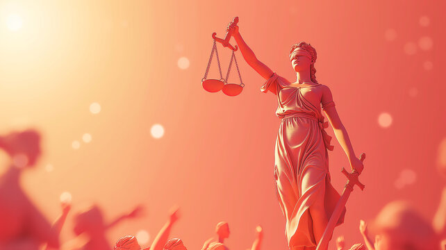 3D illustration of Human Rights Day