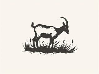 Wall Mural - silhouette of a deer