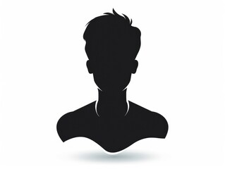 Sticker - silhouette of a person in profile