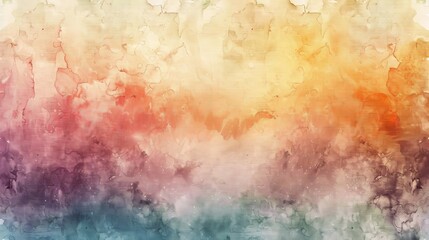Poster - Blurred edges and soft colors give a watercolor background a nostalgic feel