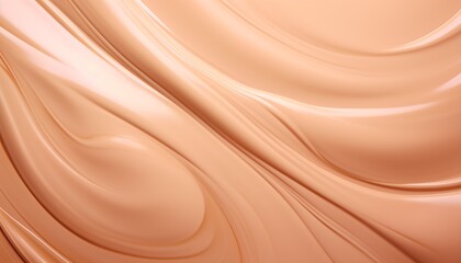 Canvas Print - cosmetic foundation liquid wavy texture