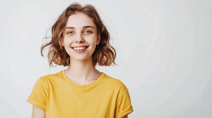 Wall Mural - The smiling young woman