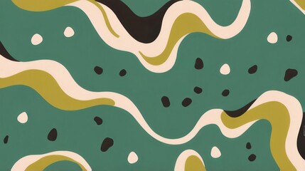 Wall Mural - flat abstract green background 