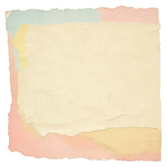 Wall Mural - PNG  Pastel ripped paper backgrounds painting text.