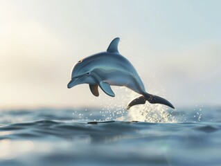 Wall Mural - dolphin jumping out of water