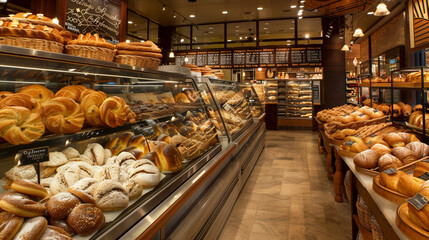 bread in a bakery shop