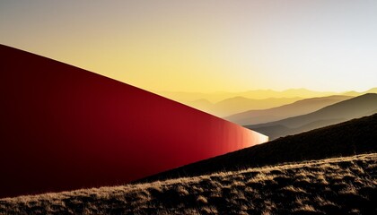 Wall Mural - yellow and red background with a red gradient