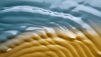 Wall Mural - vibrant bright yellow background with rippled texture and copy space