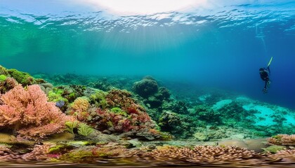 Canvas Print - exploring vibrant coral reefs diving and snorkeling adventures in colorful underwater worlds