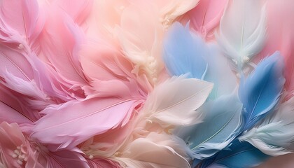 Poster - soft gradient ethereal brushstroke background full frame top down view