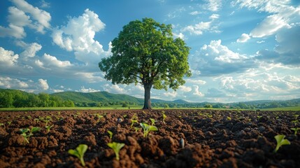 Sticker - Lone Tree in a Field