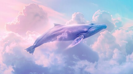 Canvas Print - Whale in the Clouds