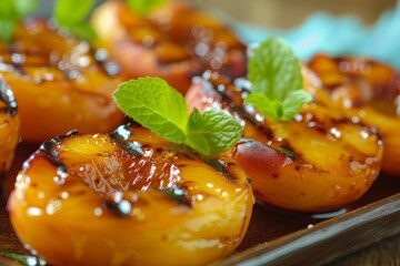 Poster - Grilled peach treat