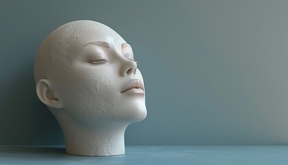 Canvas Print - mannequin head isolated