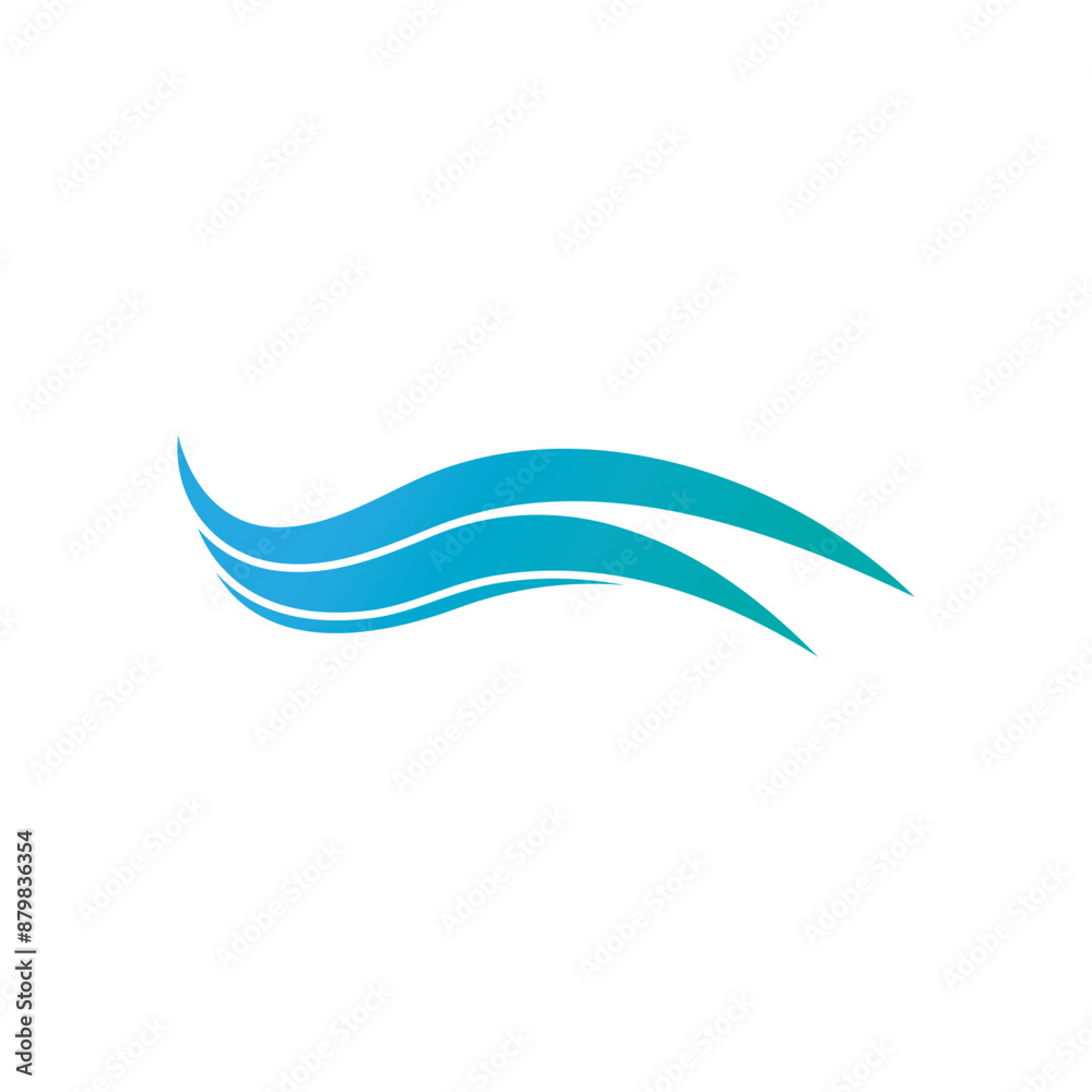 Wave beach vector illustration design