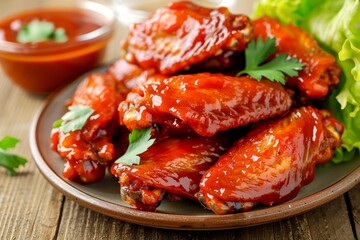 Sticker - Spicy Buffalo wings with chili dip