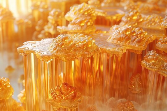 Honey Drip Font letters dripping honey